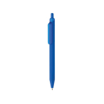 Eco pen with soft-touch finish, clip and blue ink blue colour