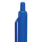 Eco pen with soft-touch finish, clip and blue ink blue colour
