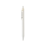 Eco pen with soft-touch finish, clip and blue ink white colour