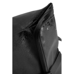 Multipurpose backpack with water-resistant fabric and flap, 16” laptop black colour