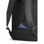 Multipurpose backpack with water-resistant fabric and flap, 16” laptop black colour