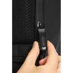 Multipurpose backpack with water-resistant fabric and flap, 16” laptop black colour