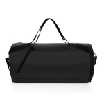 RPET sports bag with adjustable shoulder strap, 25 L black colour