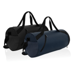 RPET sports bag with adjustable shoulder strap, 25 L black colour