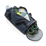 RPET sports bag with adjustable shoulder strap, 25 L navy-blue colour