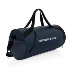 RPET sports bag with adjustable shoulder strap, 25 L navy-blue colour