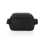 Multipurpose RPET crossbody bag with strap, 1 L capacity black colour