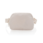 Multipurpose RPET crossbody bag with strap, 1 L capacity beige colour