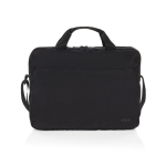 RPET briefcase with elegant design for 15.6” laptop, Swiss Peak black colour