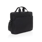 RPET briefcase with elegant design for 15.6” laptop, Swiss Peak black colour