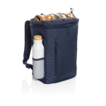 RPET cooler backpack with adjustable straps, 18 L navy-blue colour