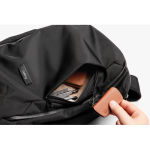 Backpack with quick-access front pocket, fits 16” laptop black colour