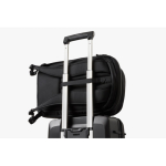 Backpack with quick-access front pocket, fits 16” laptop black colour