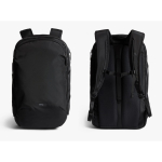 RPET travel backpack with 16” laptop compartment black colour