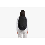 RPET travel backpack with 16” laptop compartment black colour