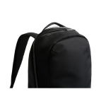 Branded RPET laptop backpack, 20 L, fits 16” black colour