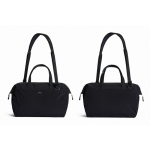 RPET branded canvas travel bag, 30 L black colour