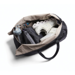 RPET branded canvas travel bag, 30 L black colour