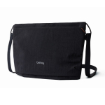 Spacious RPET crossbody bag with adjustable strap, 3.5 L black colour