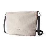 Spacious RPET crossbody bag with adjustable strap, 3.5 L beige colour