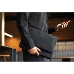 Waterproof RPET sleeve with foam padding, 16” black colour