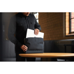 Waterproof RPET sleeve with foam padding, 16” black colour