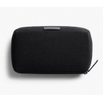 Promotional tech organiser pouch with zip closure black colour