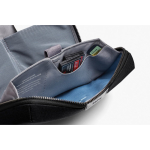 Promotional tech organiser pouch with zip closure black colour