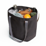 Tote bag with inner pockets and 15 L capacity black colour