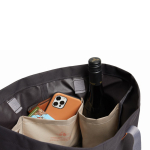Tote bag with inner pockets and 15 L capacity black colour