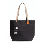 Tote bag with inner pockets and 15 L capacity black colour