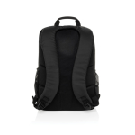 Water-resistant RPET backpack with front pocket, 15.6” laptop black colour
