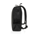 Water-resistant RPET backpack with front pocket, 15.6” laptop black colour