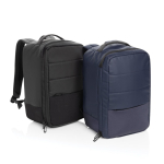 Eco multipurpose organiser backpack with lined interior, 15” laptop black colour