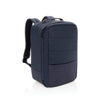 Eco multipurpose organiser backpack with lined interior, 15” laptop navy-blue colour
