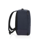 Eco multipurpose organiser backpack with lined interior, 15” laptop navy-blue colour