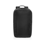 Laptop backpack with front zip pocket, 15.6”, Swiss Peak black colour