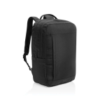 Laptop backpack with front zip pocket, 15.6”, Swiss Peak black colour