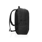 Laptop backpack with front zip pocket, 15.6”, Swiss Peak black colour