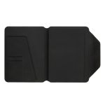 RPET and walnut portfolio with cream paper, A5, ruled pages black colour