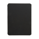 Hardcover walnut portfolio with 70 g/m² paper, A4, ruled pages black colour