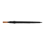 Semi-automatic RPET umbrella, 30”, metal shaft, Ø154 cm black colour