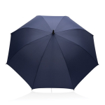 Semi-automatic RPET umbrella, 30”, metal shaft, Ø154 cm navy-blue colour
