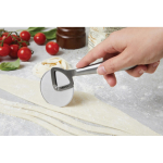 High-quality stainless steel pizza cutter shiny silver colour