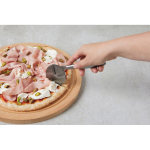 High-quality stainless steel pizza cutter shiny silver colour