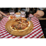 Stainless steel pizza utensil set for giveaways shiny silver colour