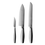 Premium stainless steel kitchen knife set shiny silver colour