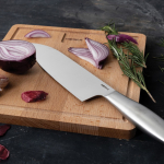 Premium stainless steel kitchen knife set shiny silver colour