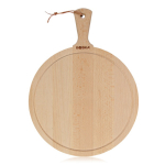 Premium, branded round wooden chopping board brown colour