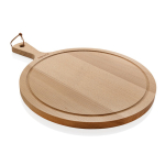 Premium, branded round wooden chopping board brown colour